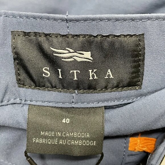 NEW SITKA Men's Shorts Amphib 7.5 Inch Size 40 Blue - Picture 9 of 11